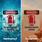 Signmission Fire Extinguisher Inside Danger Sign, Vinyl Decal, 3.5in W x 5in L, 2PK OS-2PACK-DS-D-35-V-2381 - alternate 4